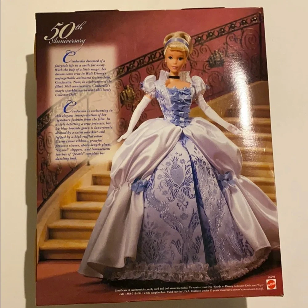 Vintage DISNEY Mattel Cinderella Doll 50th Anniversary NIB